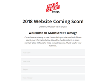 Tablet Screenshot of mainstreetdesign.net